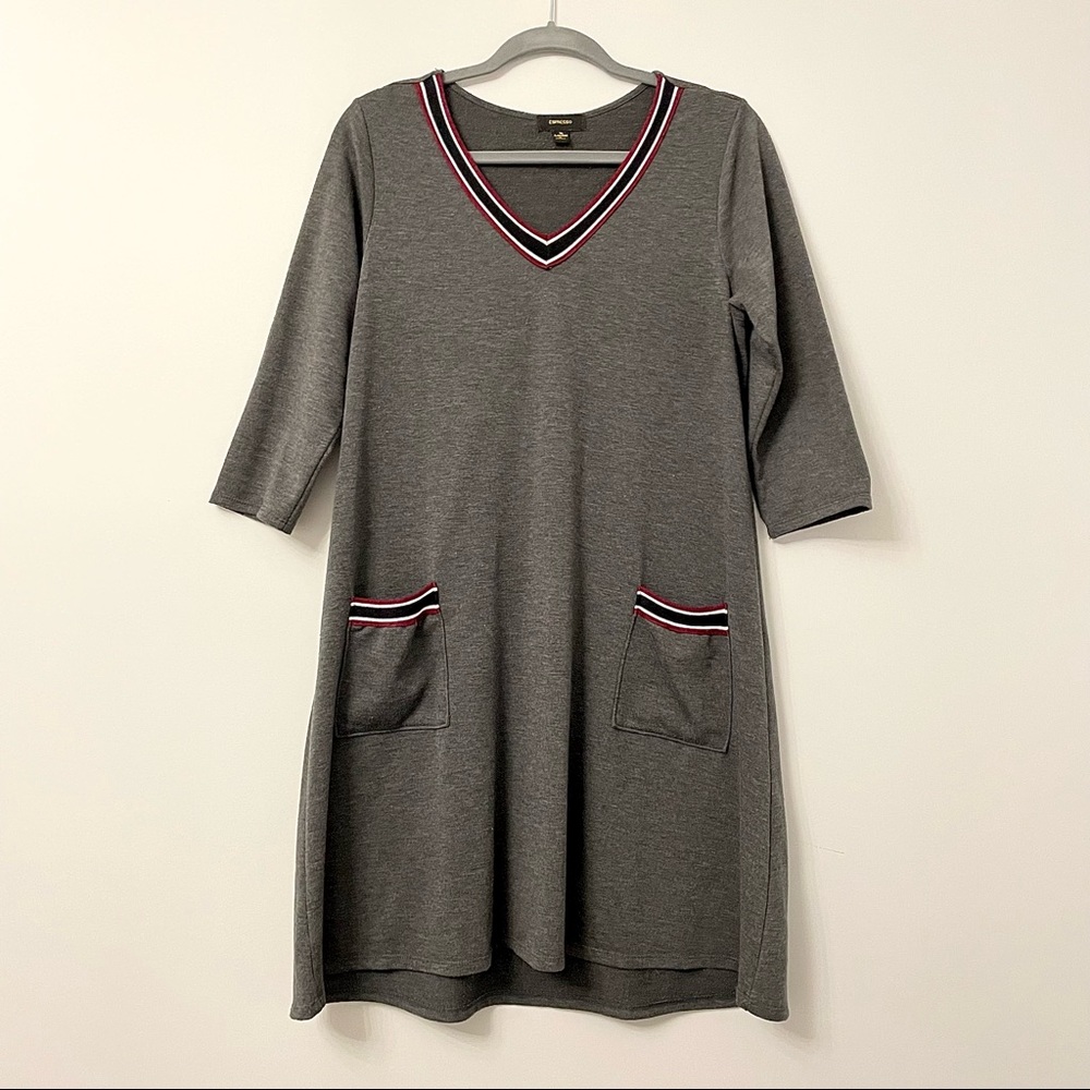 casual flowy everyday grey dress